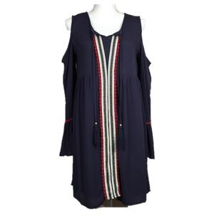 NEW Xhilaration Boho Cold Shoulder Tunic Size M